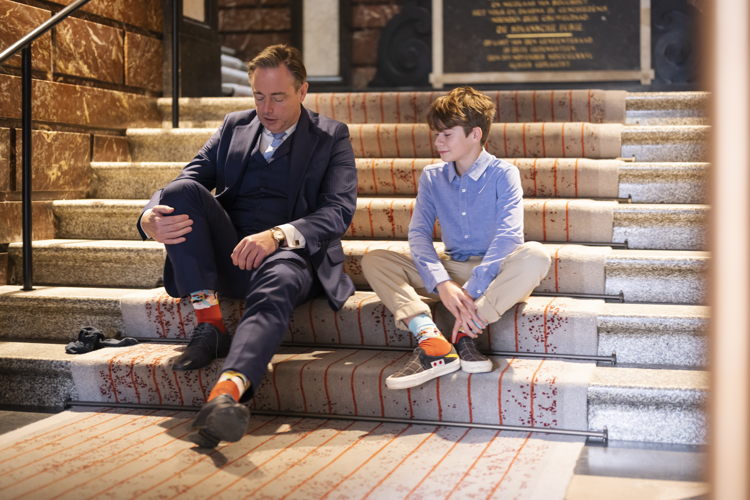 Bart De Wever en Jules © #mucosocks Mucovereniging Bart De Wever en Jules © #mucosocks Mucovereniging