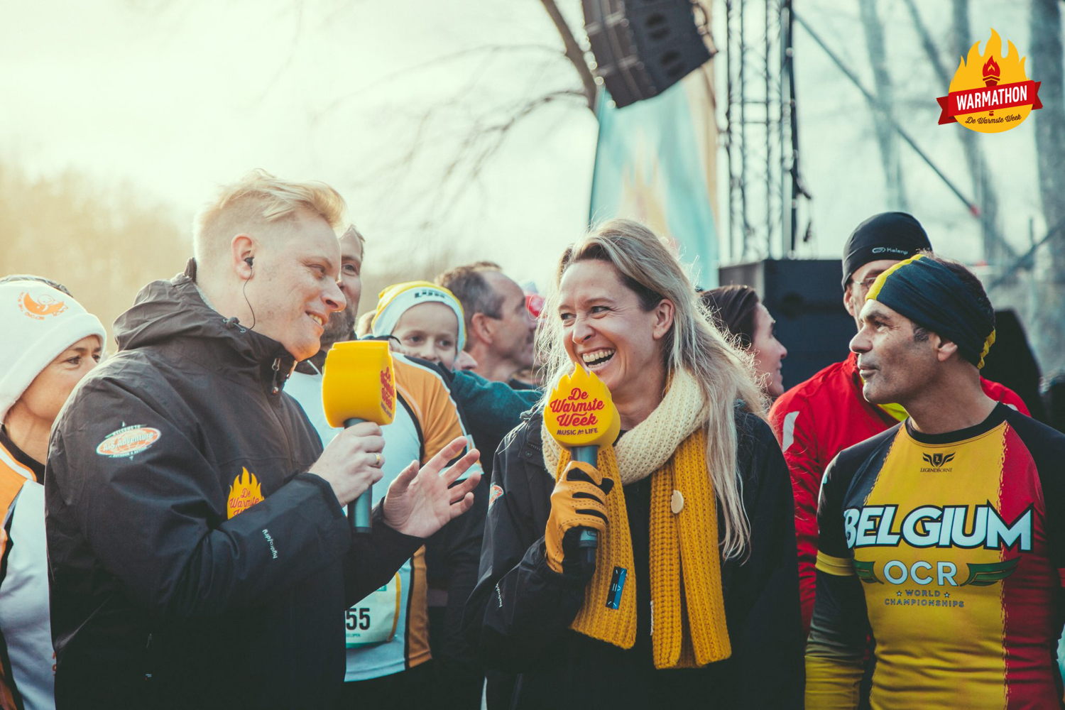 Stijn Vlaeminck en Cath Luyten © VRT