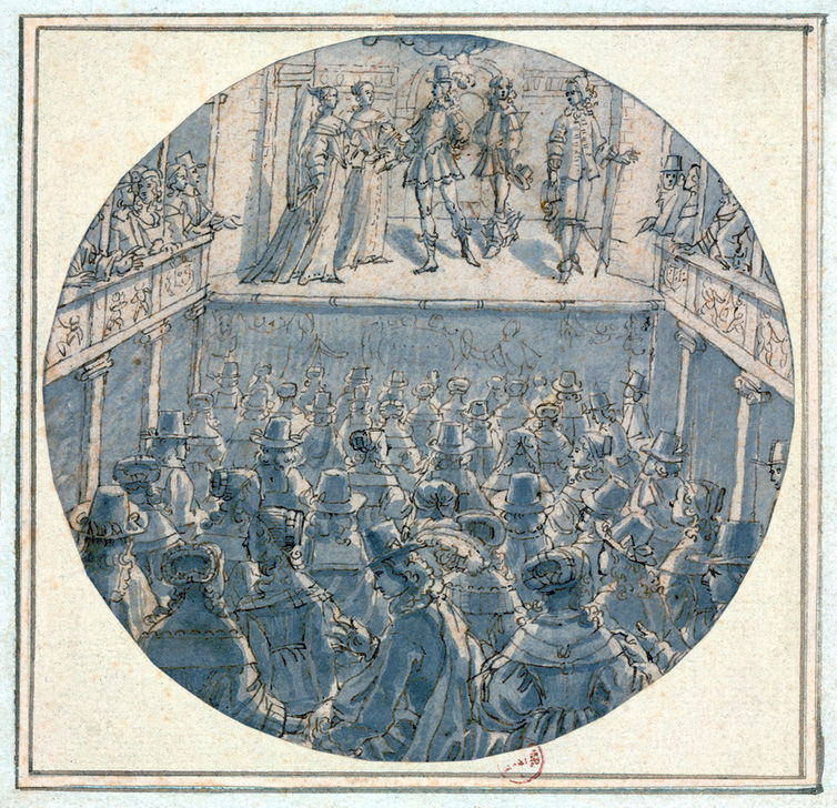Abraham Bosse, "Intérieur d'un théâtre dans les années 1630" (c) akg-images