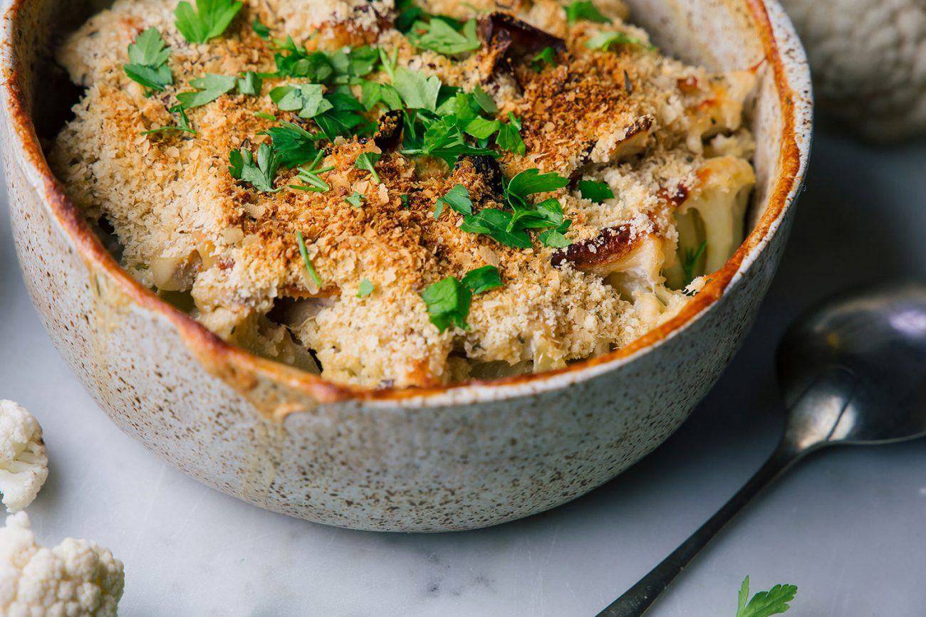 Coliflor gratinada