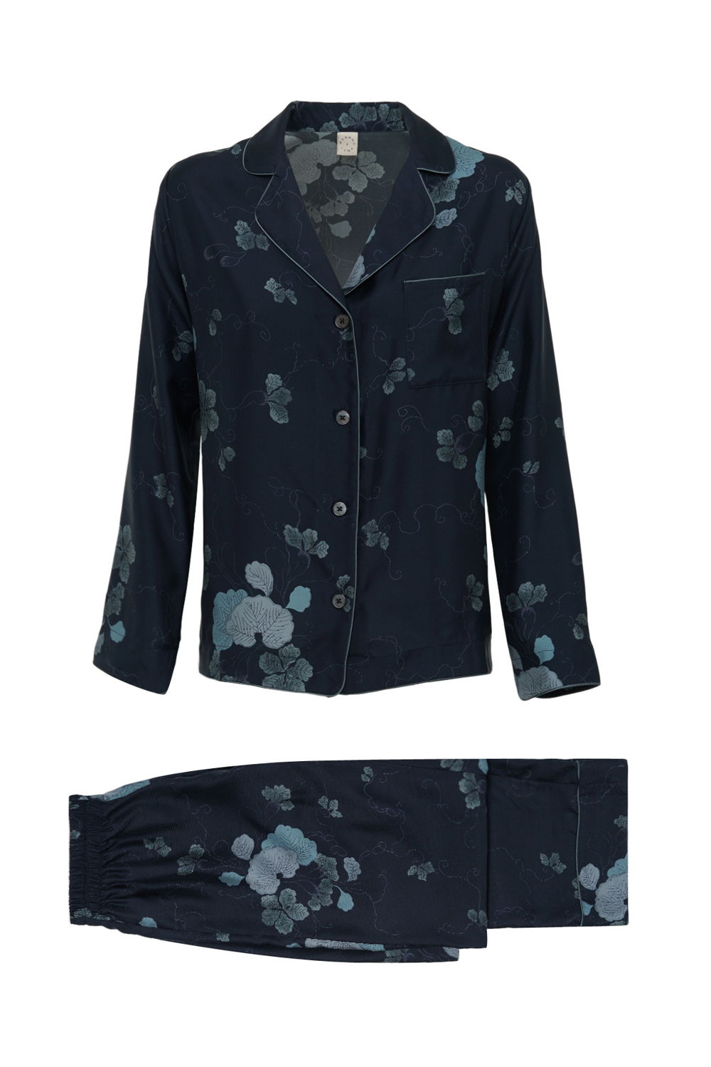 Ines Silk Pyjama Blue - €656