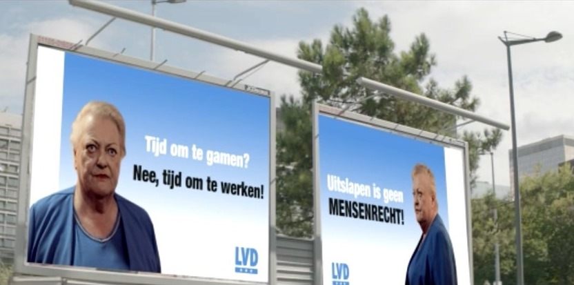Verkiezingsaffiches van minister - (c) De Mensen
