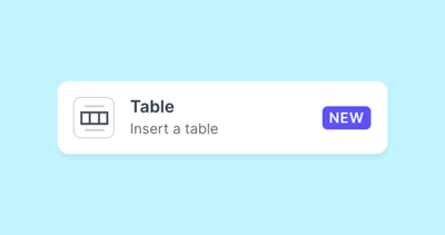 Help: Embed tables into your stories