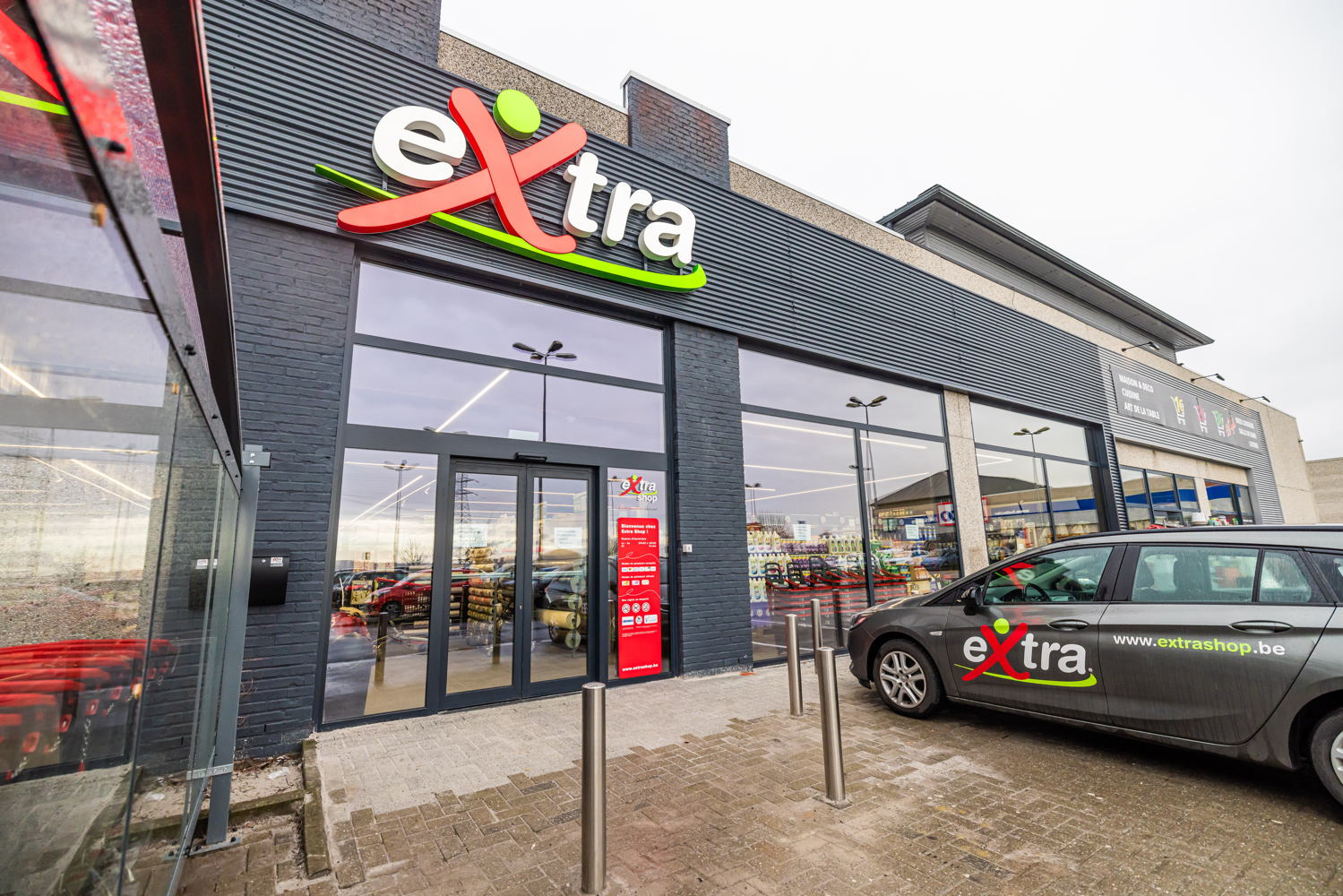 Le nouveau magasin Extra Shop à Aiseau-Presles