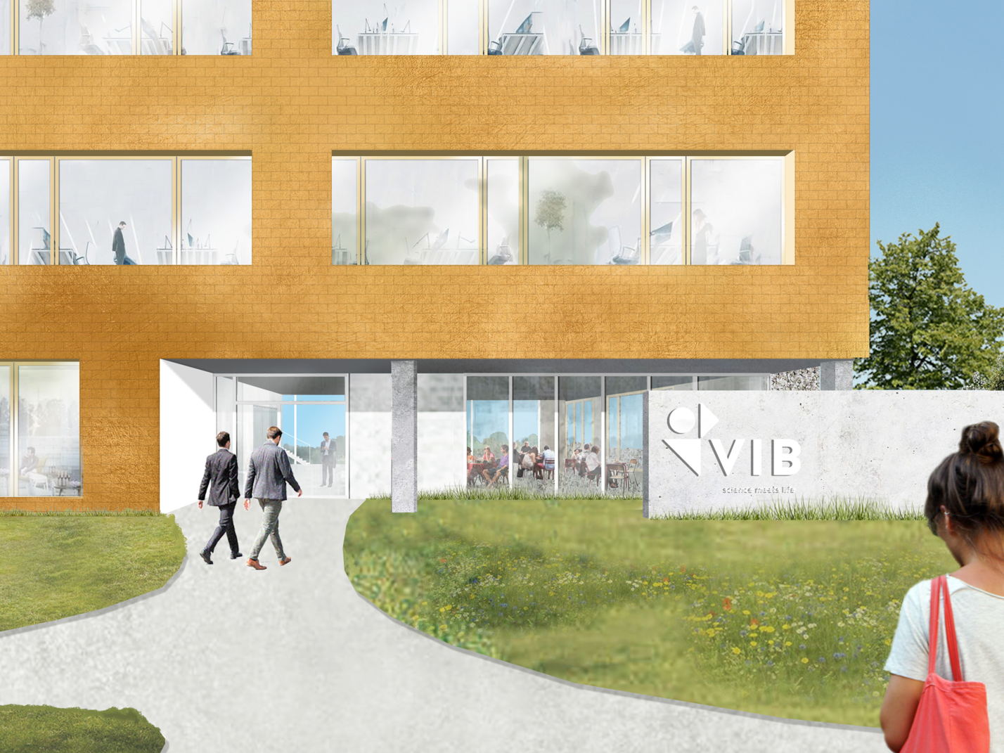 Eerste steen VIB Bio-Incubator in Gent