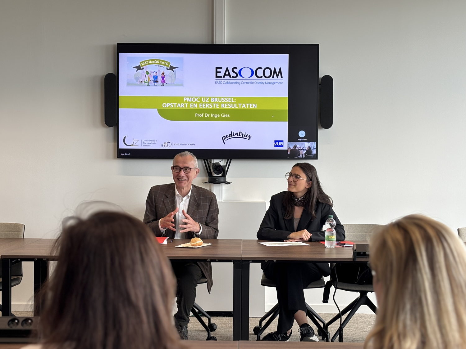 Minister Frank Vandenbroucke en adviseur Sandrine Daoud