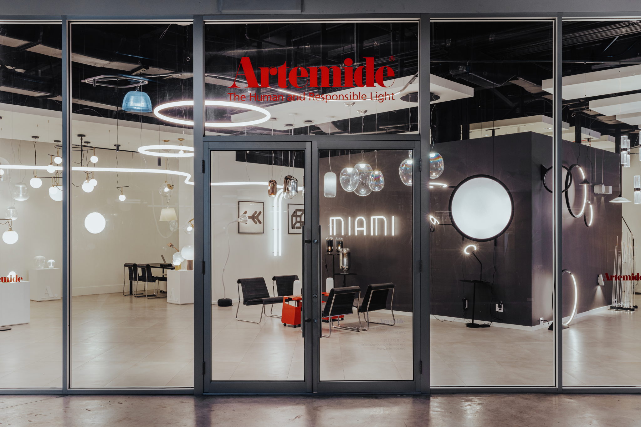 Artemide’s Miami showroom