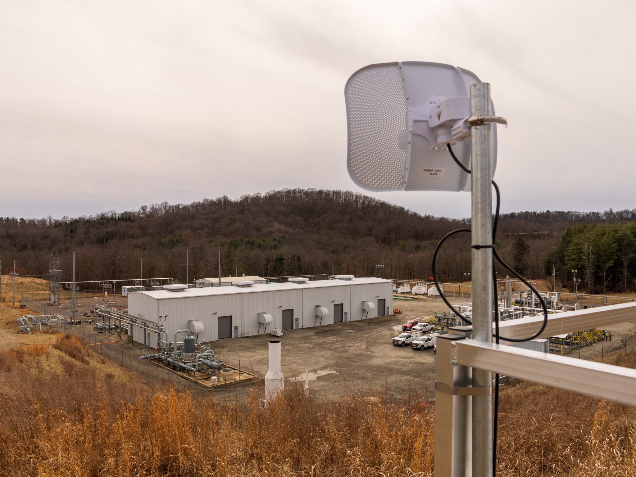 Above: CNX’s Mamont compressor station, ​ located in Washington Township, Westmoreland County, PA.