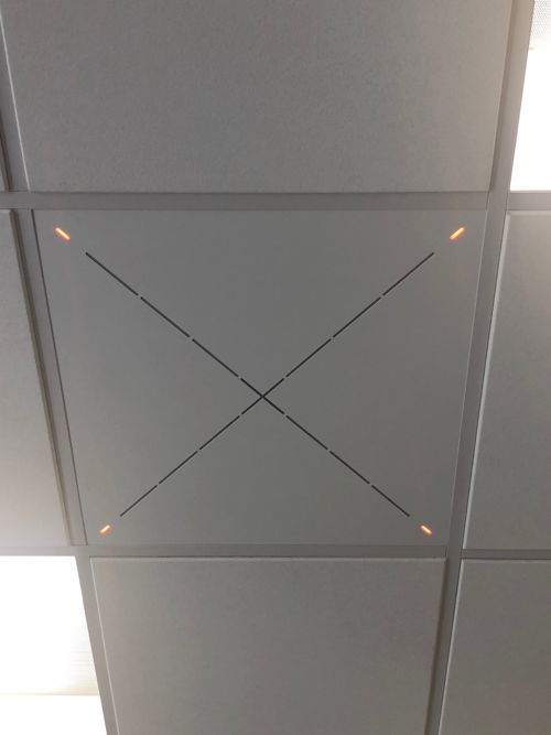 A close up of Sennheiser’s Team Connect Ceiling at St. John’s University. The 2’ x 2’ tile is aesthetically seamless and easy to install.   (Image courtesy of St. John’s University)