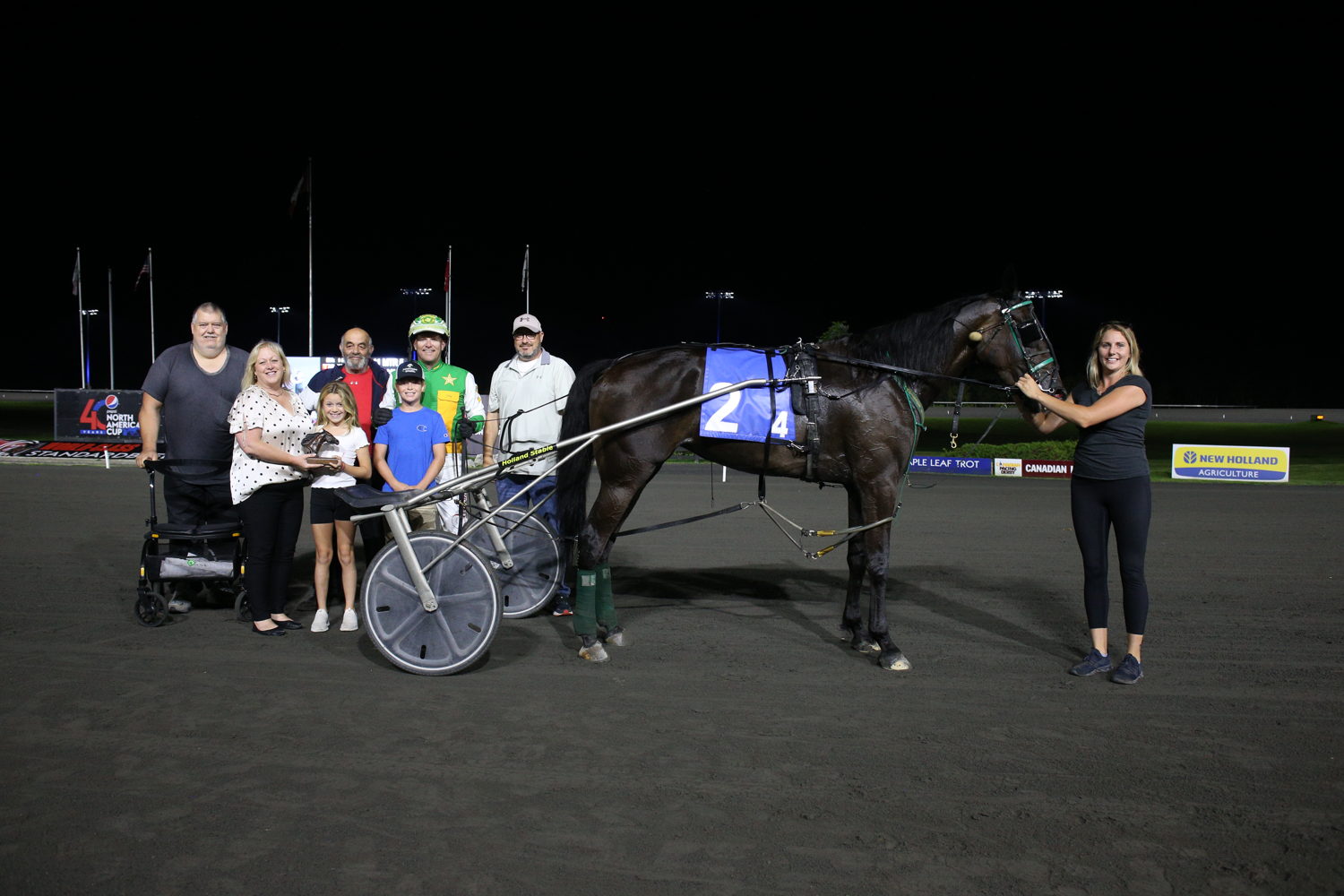 Climb The Pole in the winner's circle for the Simcoe Stakes  for 3-year-old fillies on September 2, 2023 at Woodbine Mohawk Park (New Image Media)