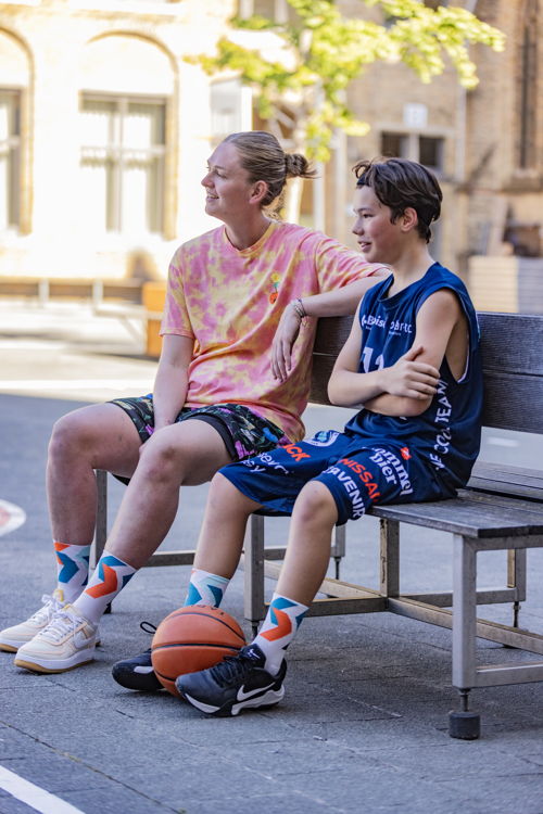Emma Meesseman & Mattia-Luca  #mucosocks Mucovereniging © 2024 Jan D’Hondt Ateljé D
