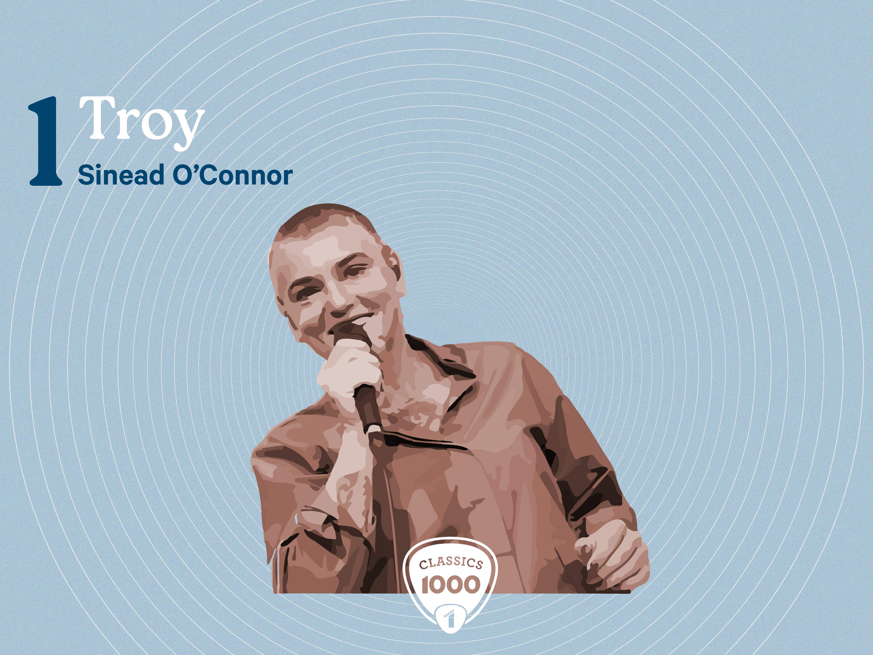 Troy van Sinéad O’Connor op 1 in de Radio 1 Classics 1000