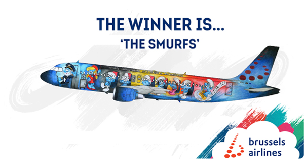 The Smurfs to become Brussels Airlines 5th Belgian Icon