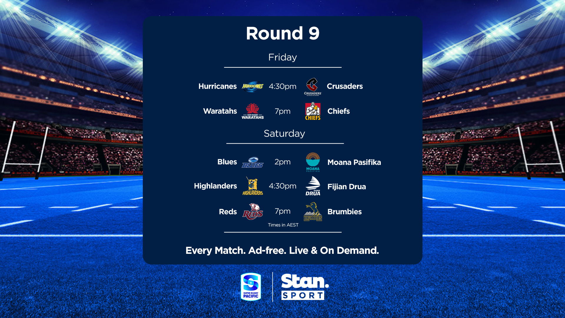 This week on Stan Sport (10 April 2025)