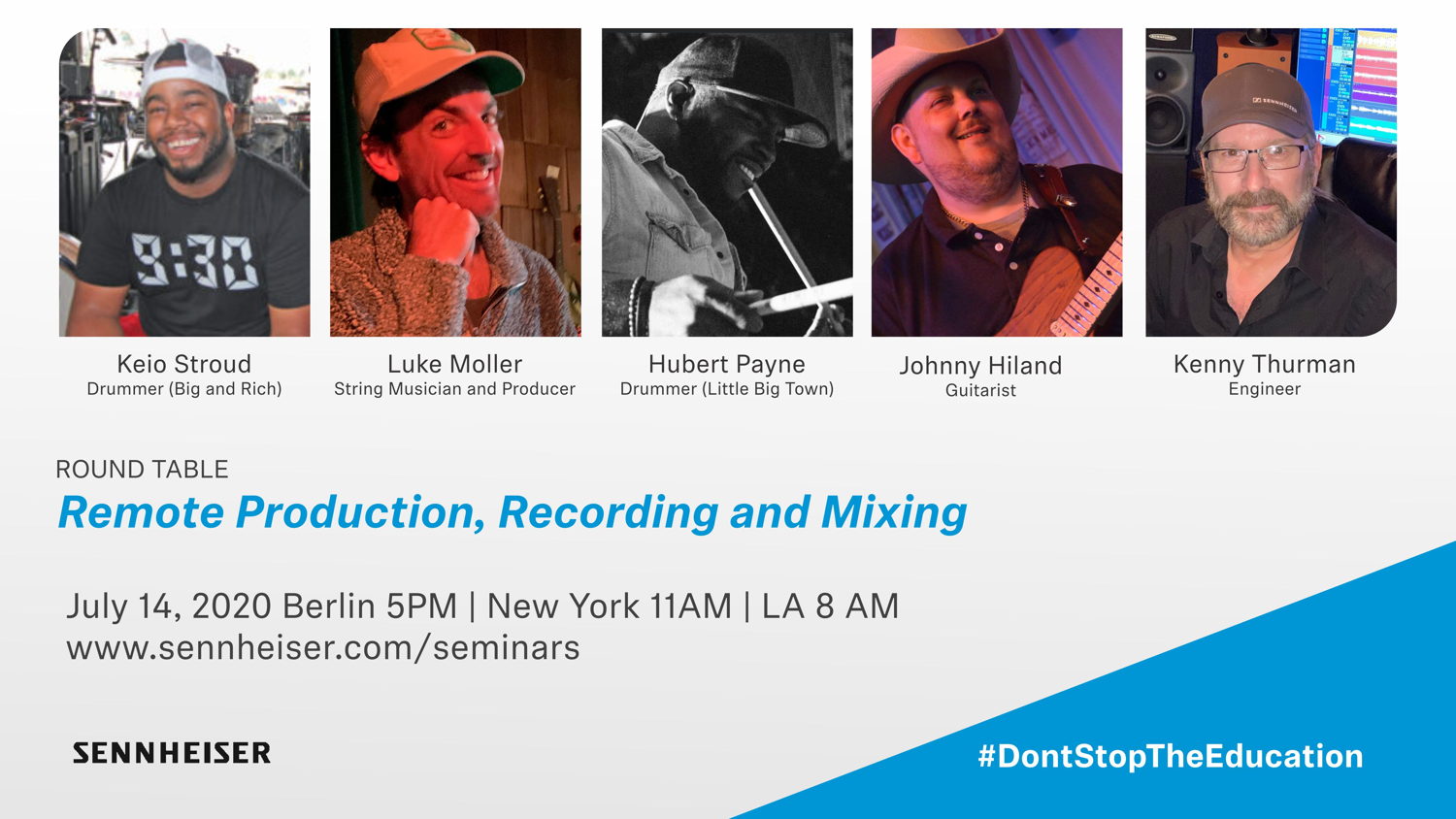 Join Sennheiser’s live round-table discussion on remote production, recording and mixing