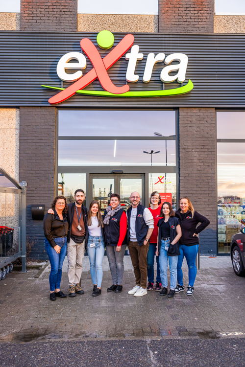 L'équipe de l'Extra Shop d'Aiseau-Presles