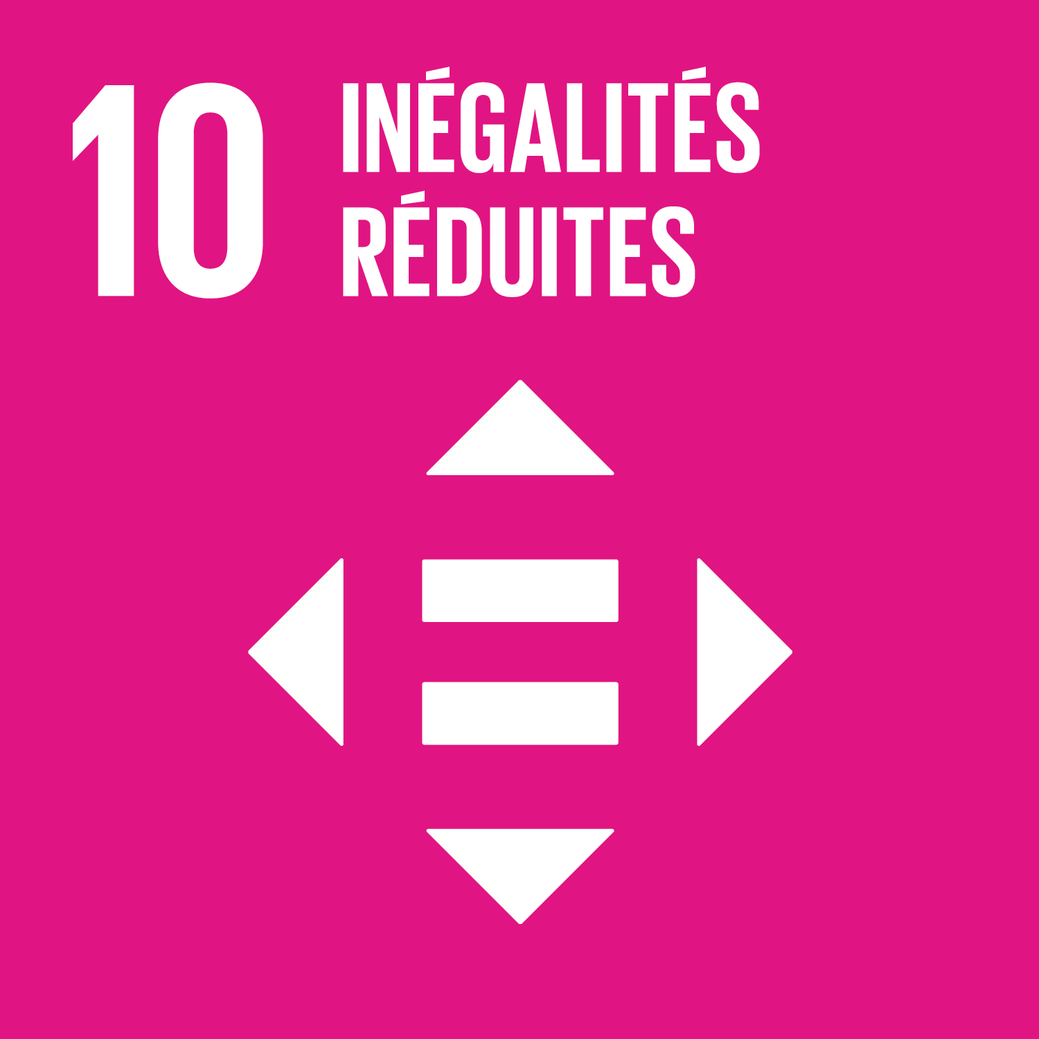 Objectif de développement durable n°10 - des inégalités réduites Objectif de développement durable n°10 - des inégalités réduites