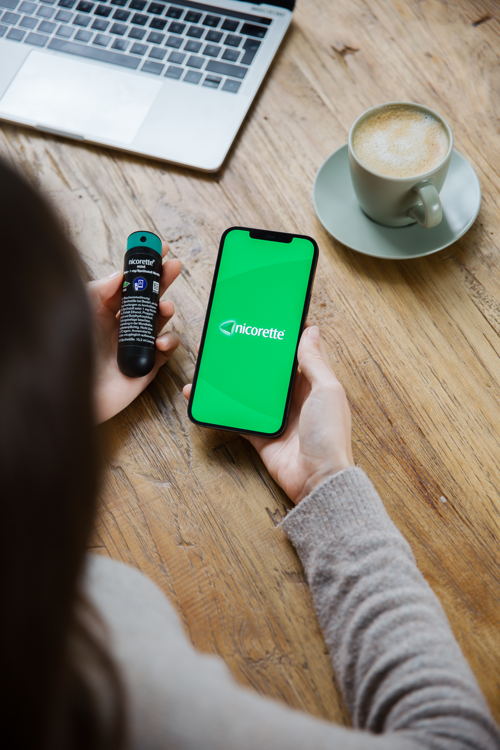 nicorette® Spray & Tracking-App "nicorette® Nichtraucher"