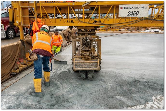 Latex concrete deck pour Latex concrete deck pour