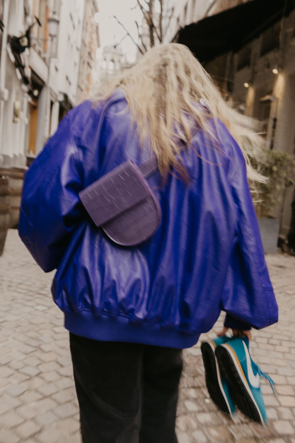 Mieke Dierckx -Belt Bag Lavender Croco - €365