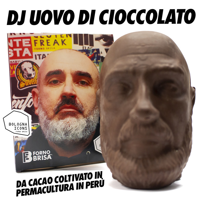 Forno Brisa dedica un uovo di cioccolato a DJ Uovo, icona della scena musicale bolognese