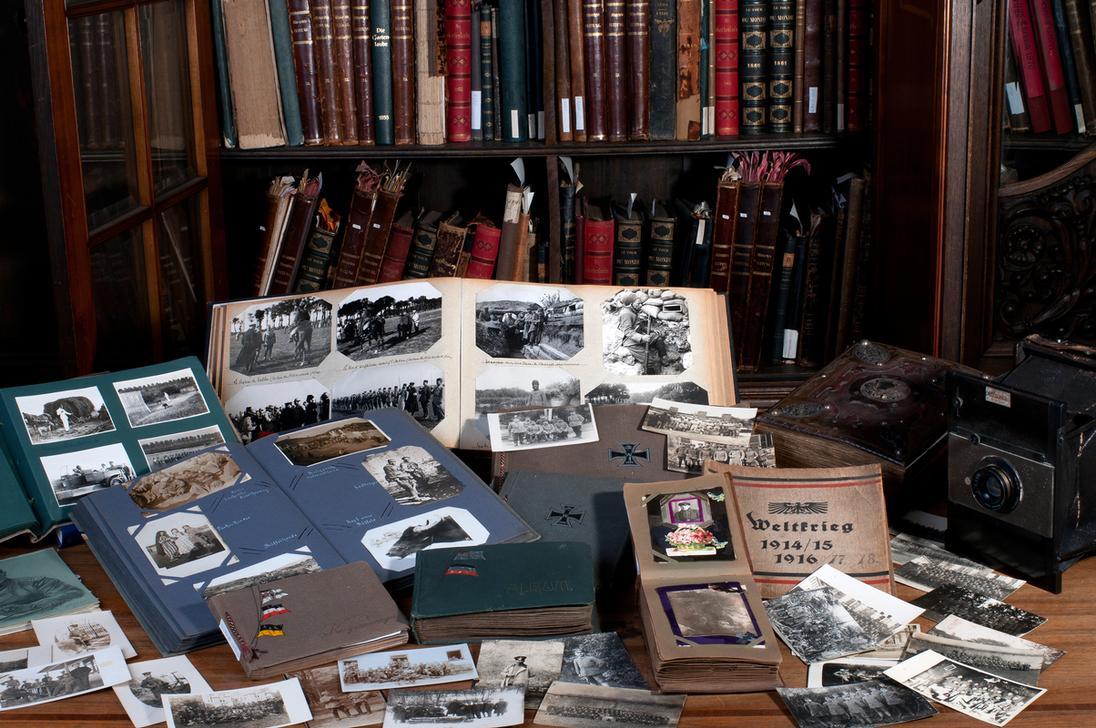Albums photos de soldats allemands pendant la Première Guerre Mondial faisant partie des collections d'akg-images. Un ensemble historique exceptionnel.
