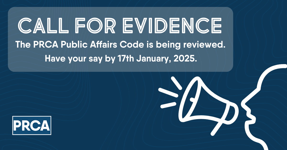 PRCA launches review of Public Affairs Code to ensure it reflects modern practices and instils public trust  
