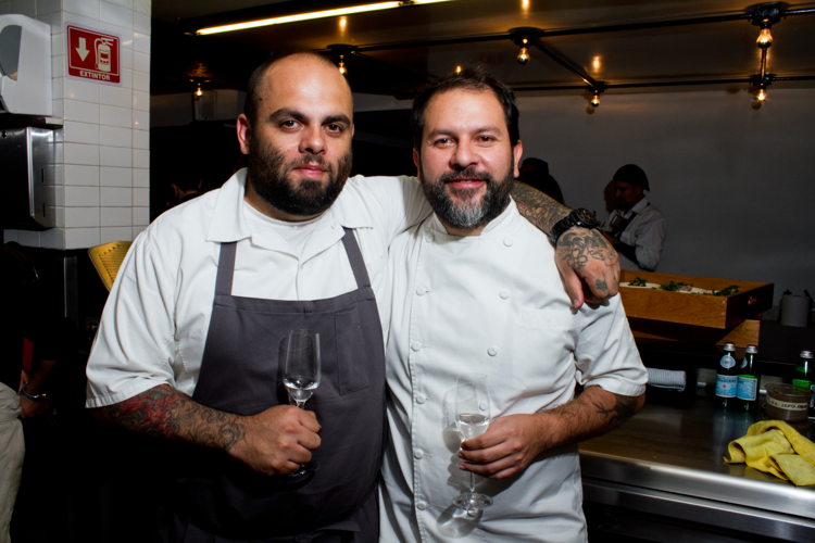 Pablo ibánez y Chef Enrique Olvera