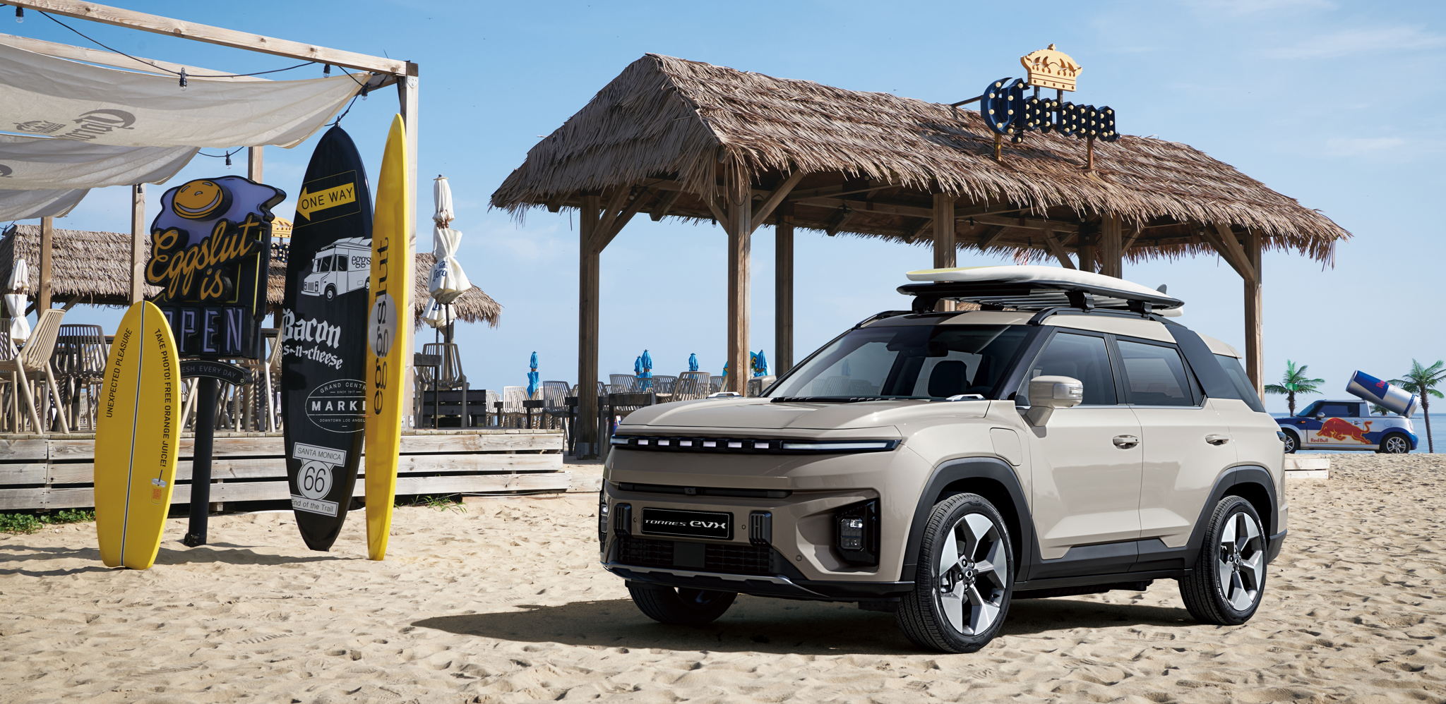 KG Mobility toont elektrische vrijetijds-SUV 'Torres EVX' 