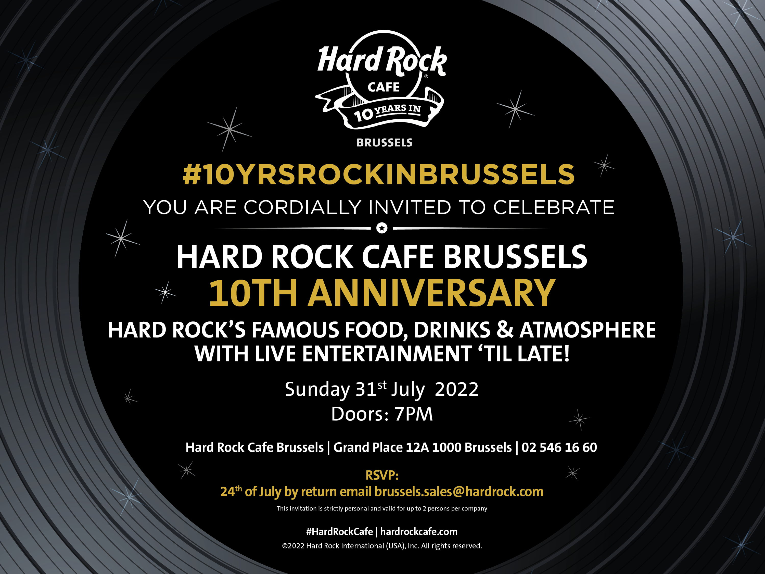 Invitation July 31: HRC 10th birthday party