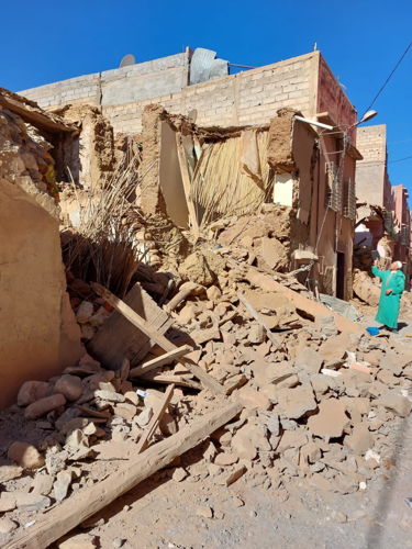 MSF teams are assessing the needs in Taharat village, after a powerful earthquake struck the centre of Morocco on 8 September 2023. Copyright: John Johnson/MSF