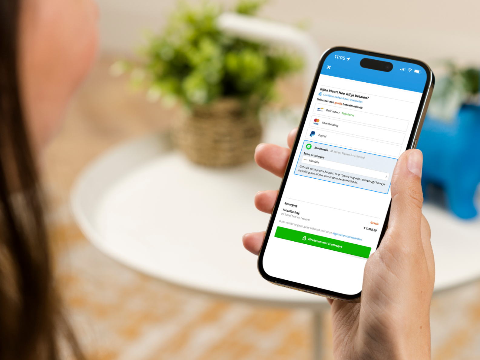 Persbericht: Coolblue accepteert ecocheques als betaalmiddel op zijn site en app