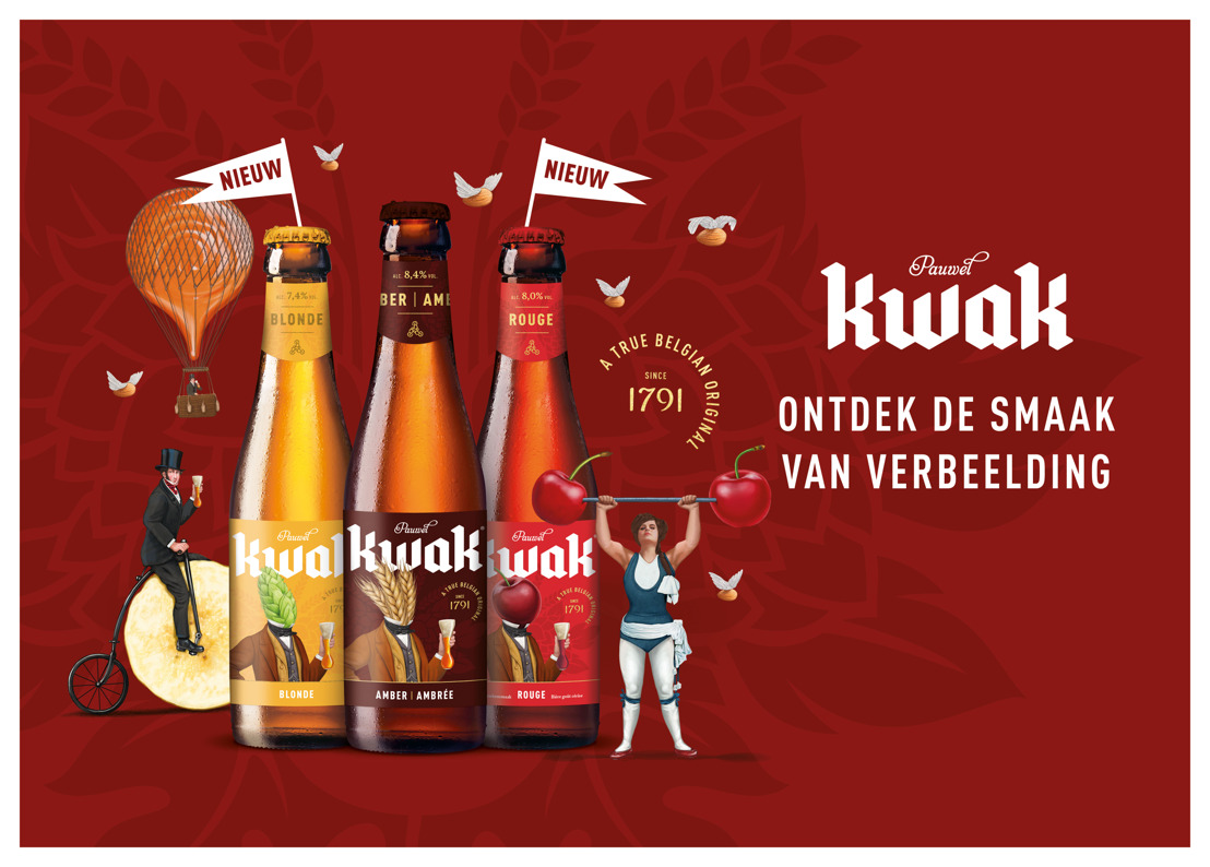 Primeur voor biermerk Kwak: Brouwerij Bosteels lanceert een nieuw glas en twee nieuwe bieren