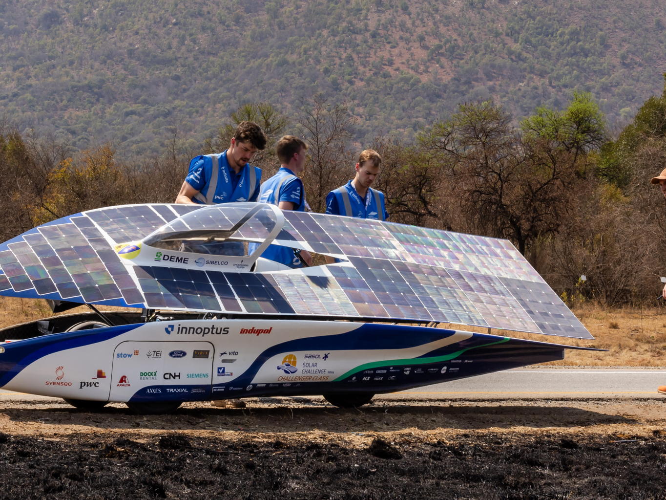 Belgisch Solar Team zakt naar derde plaats door technisch probleem