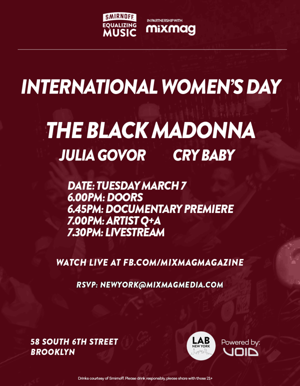 Smirnoff x Mixmag Announce 'International Women's Day' Show in NYC