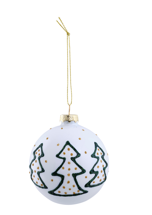 ODEN CHRISTMAS BALL WHITE Ø 8 cm €3,95