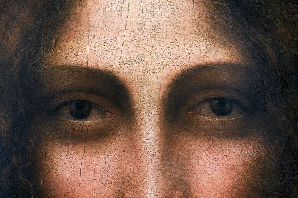 Head of Christ the Redeemer, painting by Gian Giacomo Caprotti known as Andrea Salai (1480-1524), oil on panel, cm 57.5x37.5, detail. AKG6029226 © akg-images / Mondadori Portfolio/Veneranda Biblioteca Ambrosiana/Gianni Cigolini Head of Christ the Redeemer, painting by Gian Giacomo Caprotti known as Andrea Salai (1480-1524), oil on panel, cm 57.5x37.5, detail. AKG6029226 © akg-images / Mondadori Portfolio/Veneranda Biblioteca Ambrosiana/Gianni Cigolini