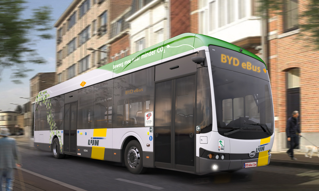 De Lijn bestelt 92 standaard e-bussen bij BYD Europe 