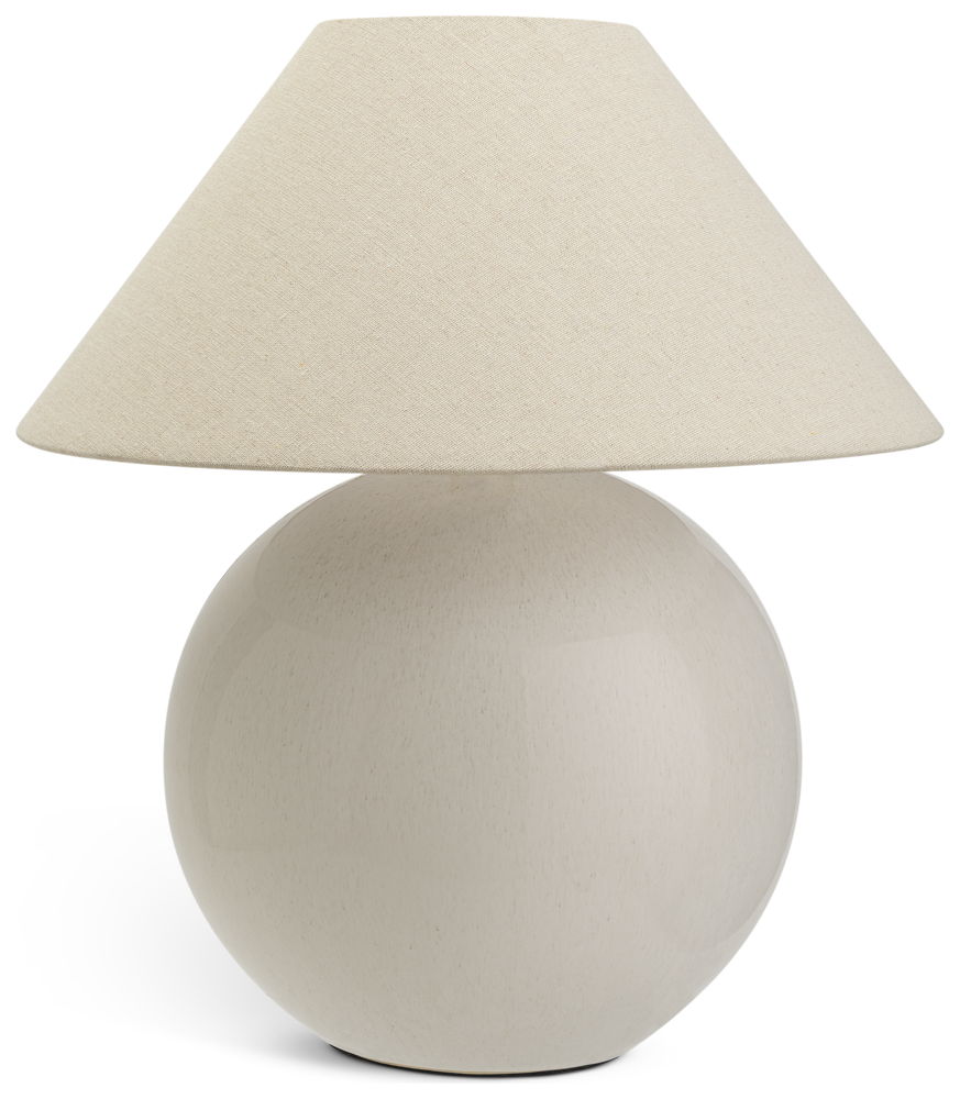 Habitat Circle 51cm Ceramic Table Lamp - Cream, £80