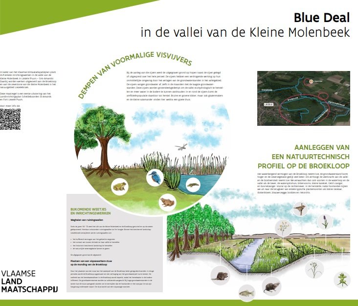 Het infobord dat je bij de werken vindt