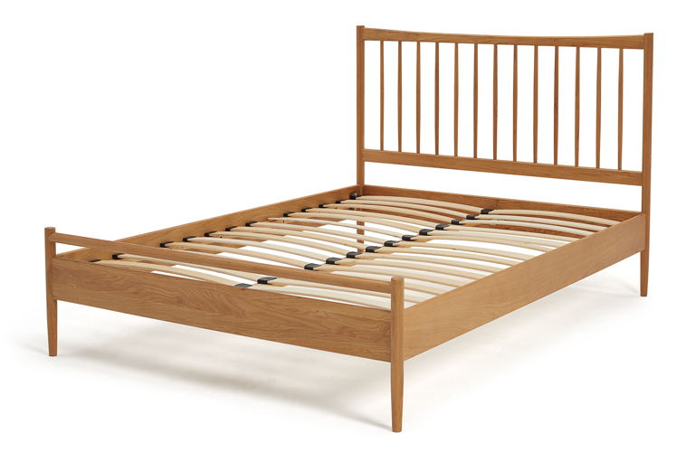 Habitat Chiltern double bed frame - oak, £400