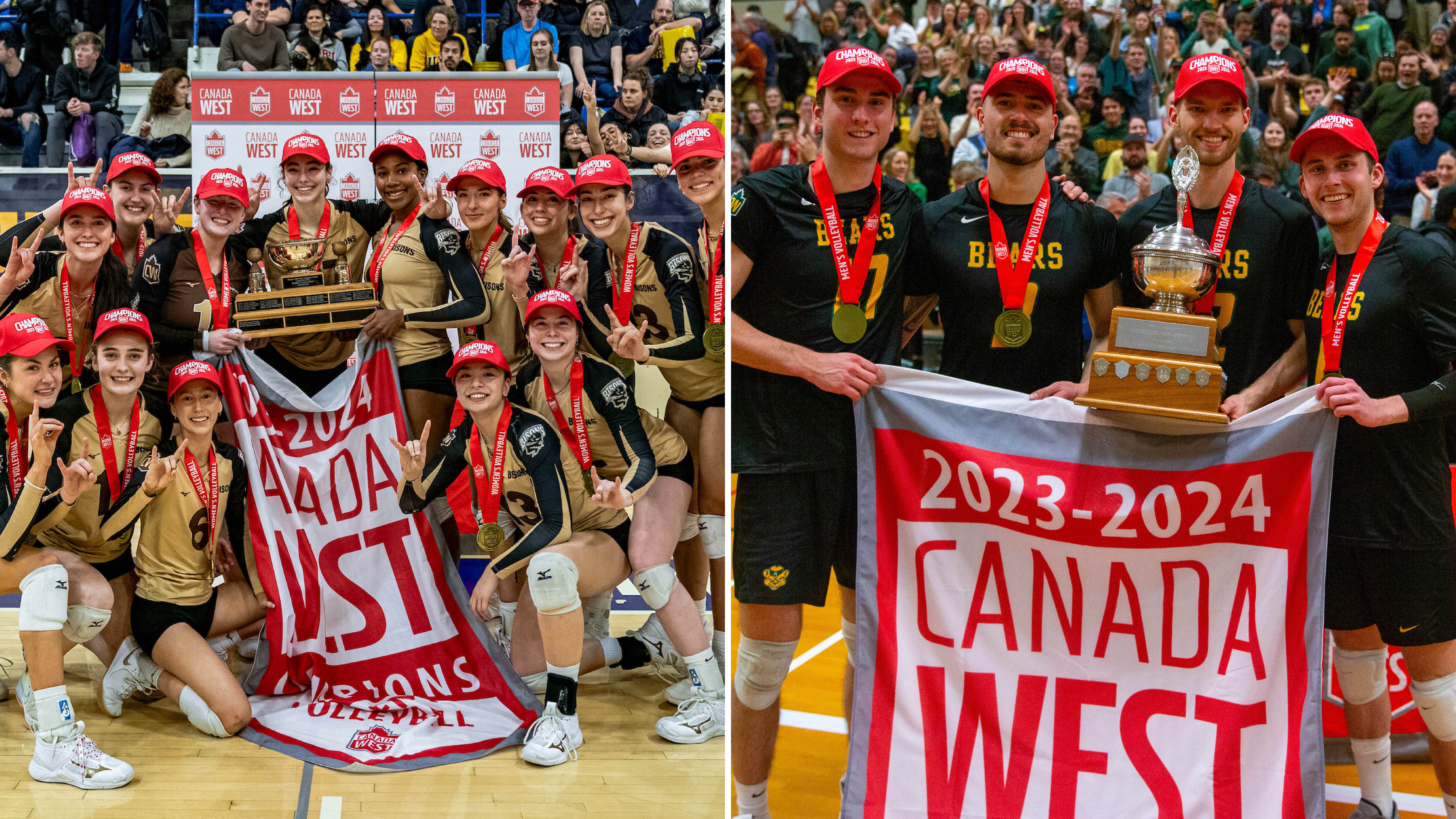 Manitoba (WVB) and Alberta (MVB) took home CW titles last season. Photos by Jacob Mallari & Connor Hood.