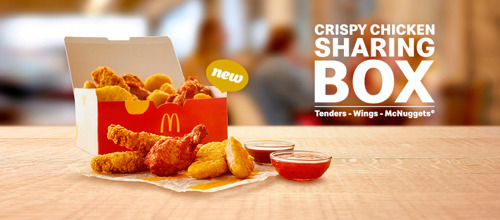 Er is kip. En er is de Crispy Chicken Sharing Box bij McDonald's®!