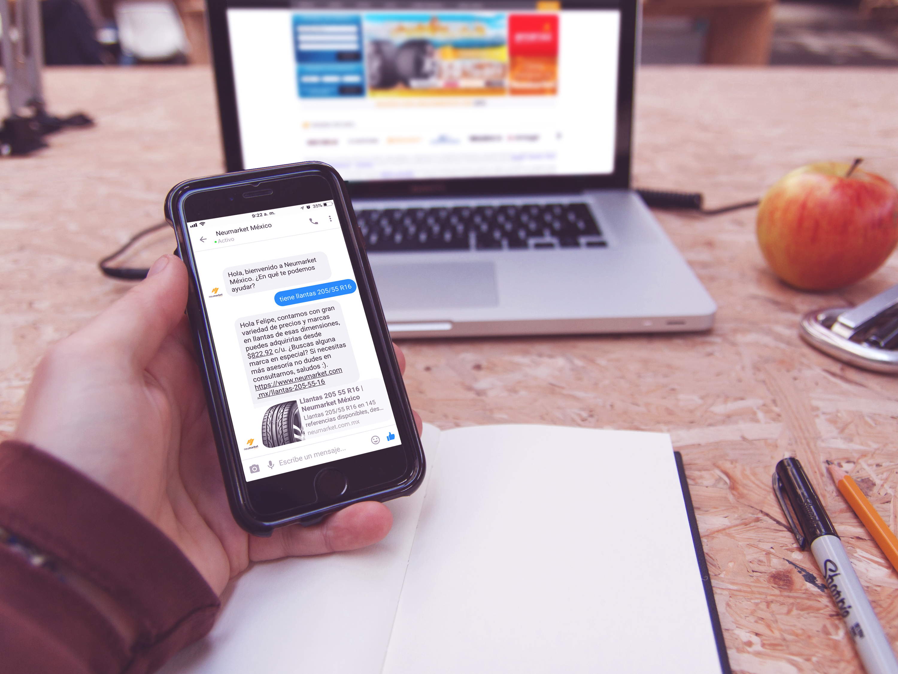 Neumarket, la web que le apostó a la venta de llantas por internet