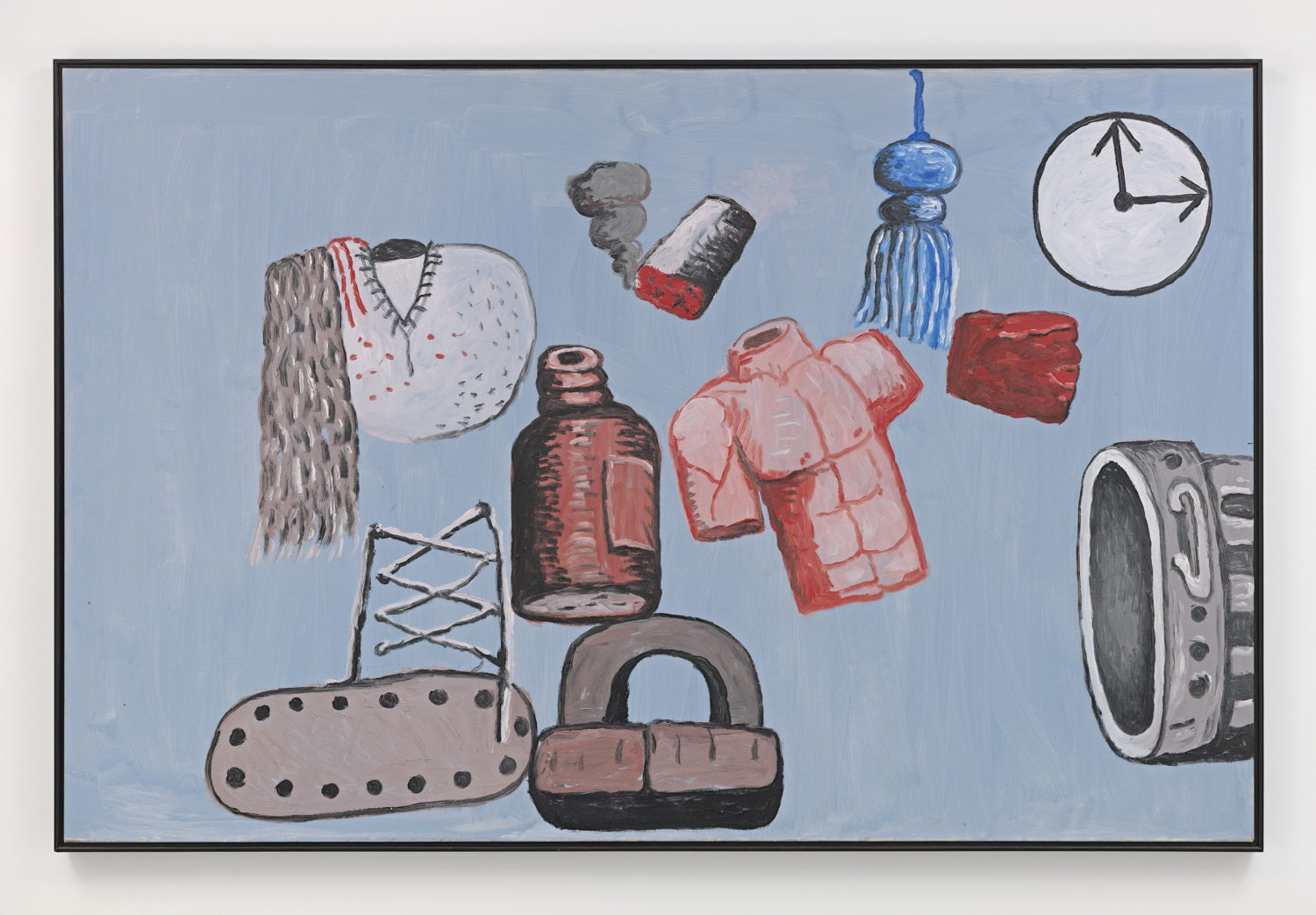 Philip Guston, Letter to a Friend, 1977, Oil on canvas, 130.8 x 200.7 cm / 51 1/2 x 79 in © The Estate of Philip Guston. Courtesy the Estate and Hauser & Wirth. Photo: Genevieve Hanson