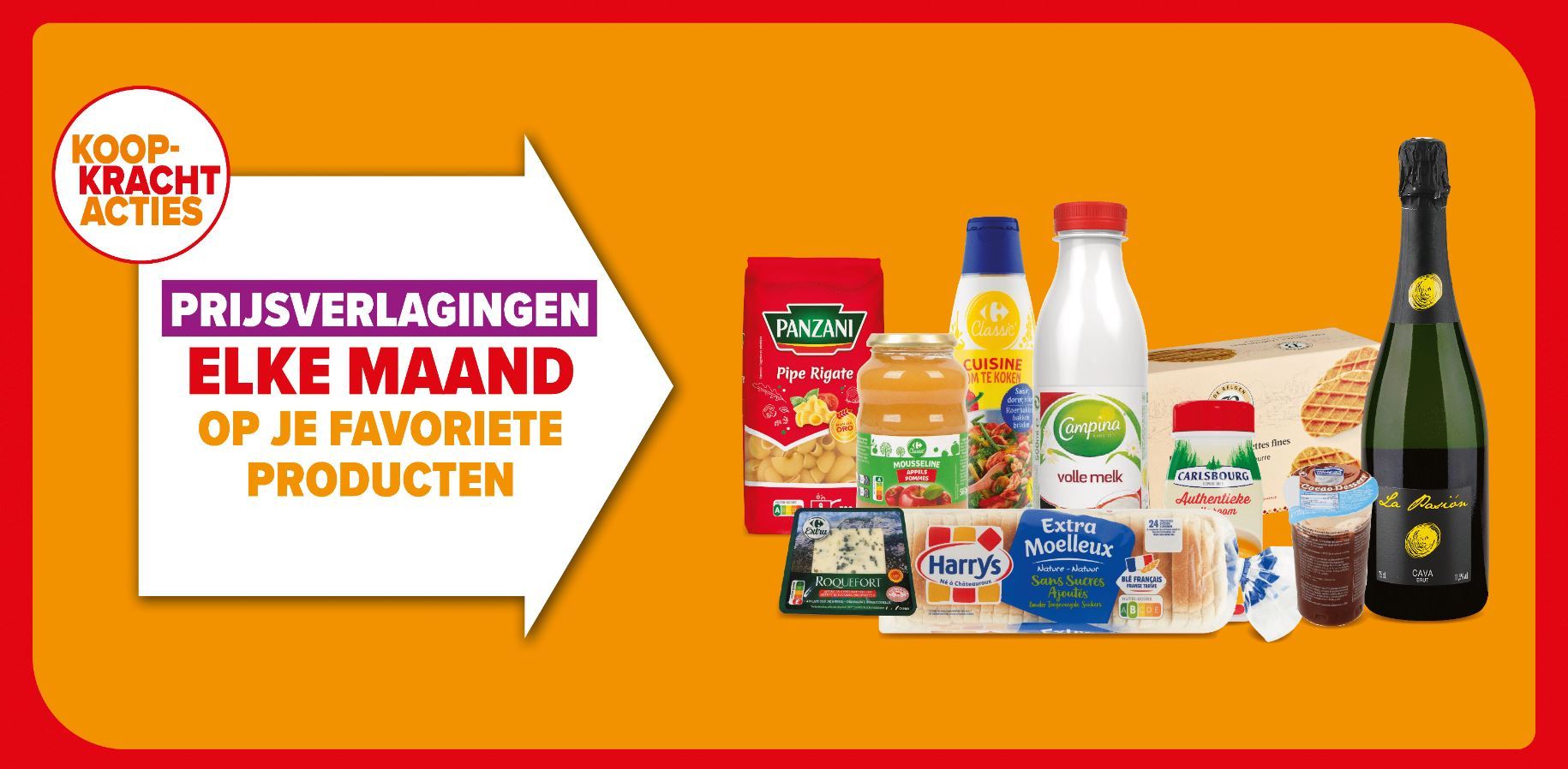 Carrefour verlaagt de prijzen van 1.500 favoriete dagelijkse producten van haar klanten