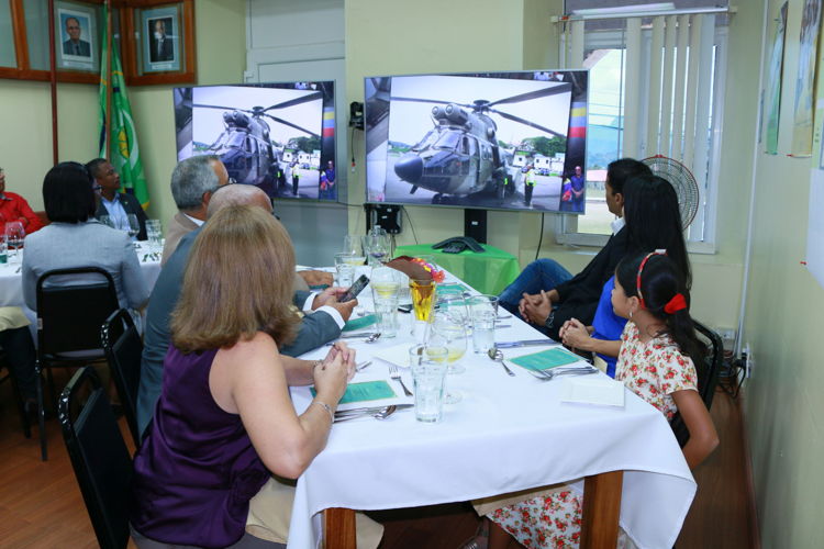 Staff watching Venezuela's relief operations
