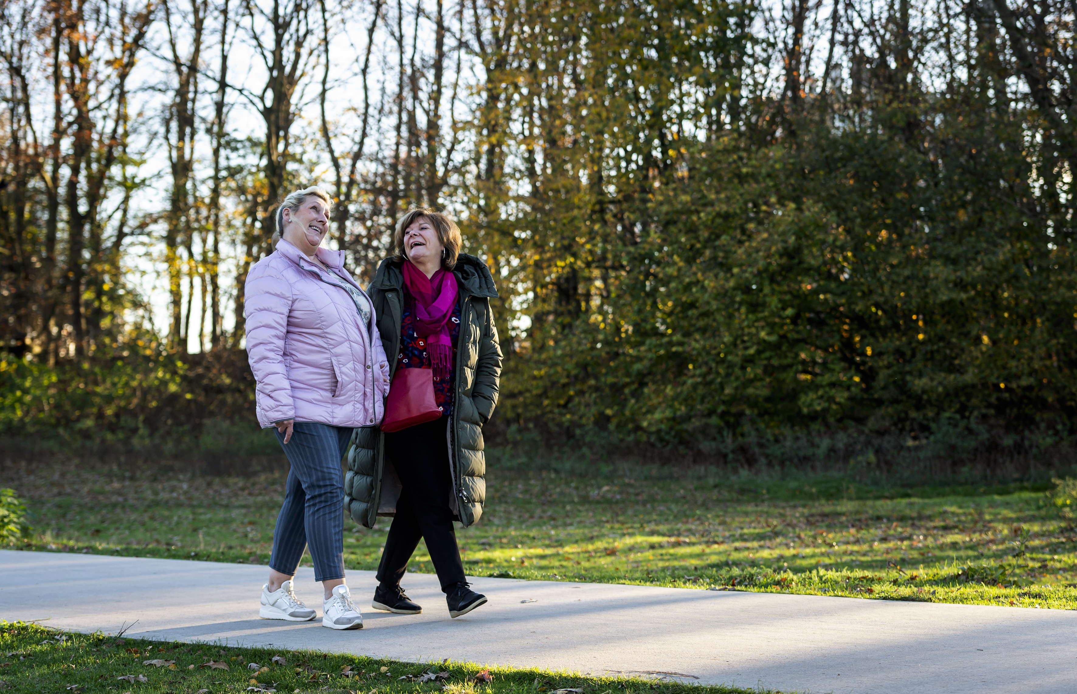 Buddy's Monique & Carine op wandel © Sigrid Spinnox