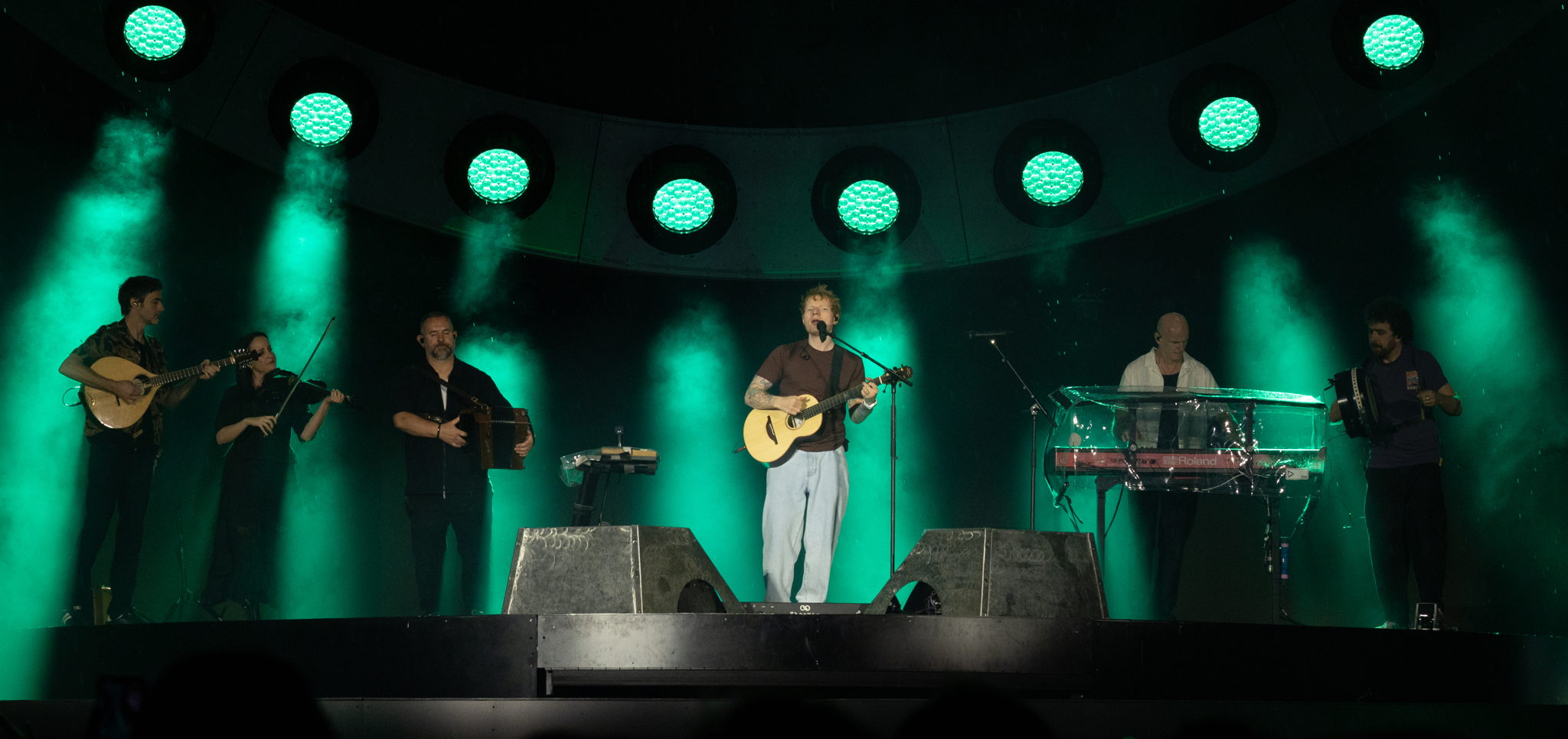 White uses Spectera across all of Ed Sheeran’s vocal microphones and guitars, as well as for regular collaborators Beoga, the Irish folk band whose appearances on the tour add further depth to the live setup ​
(Photo credit: Mark Surridge)