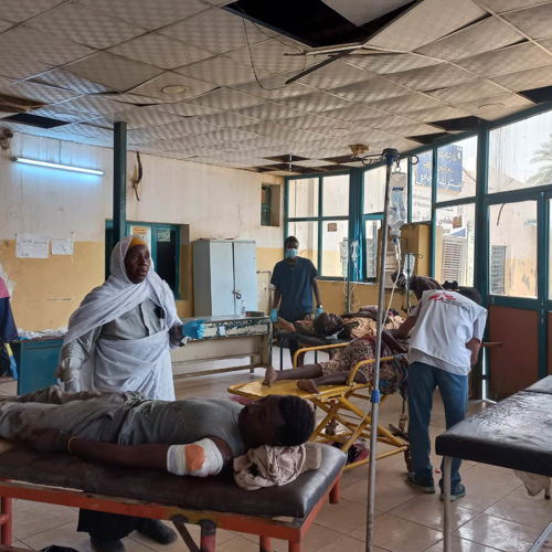 MSF supported Bashair hospital in south Khartoum received over 60 wounded patients and 43 deaths after an explosion in a market on 10 September 2023. Copyright MSF MSF supported Bashair hospital in south Khartoum received over 60 wounded patients and 43 deaths after an explosion in a market on 10 September 2023. Copyright MSF